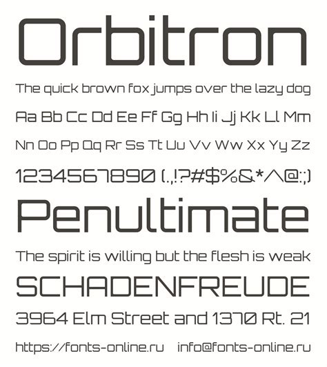 orbitron google font